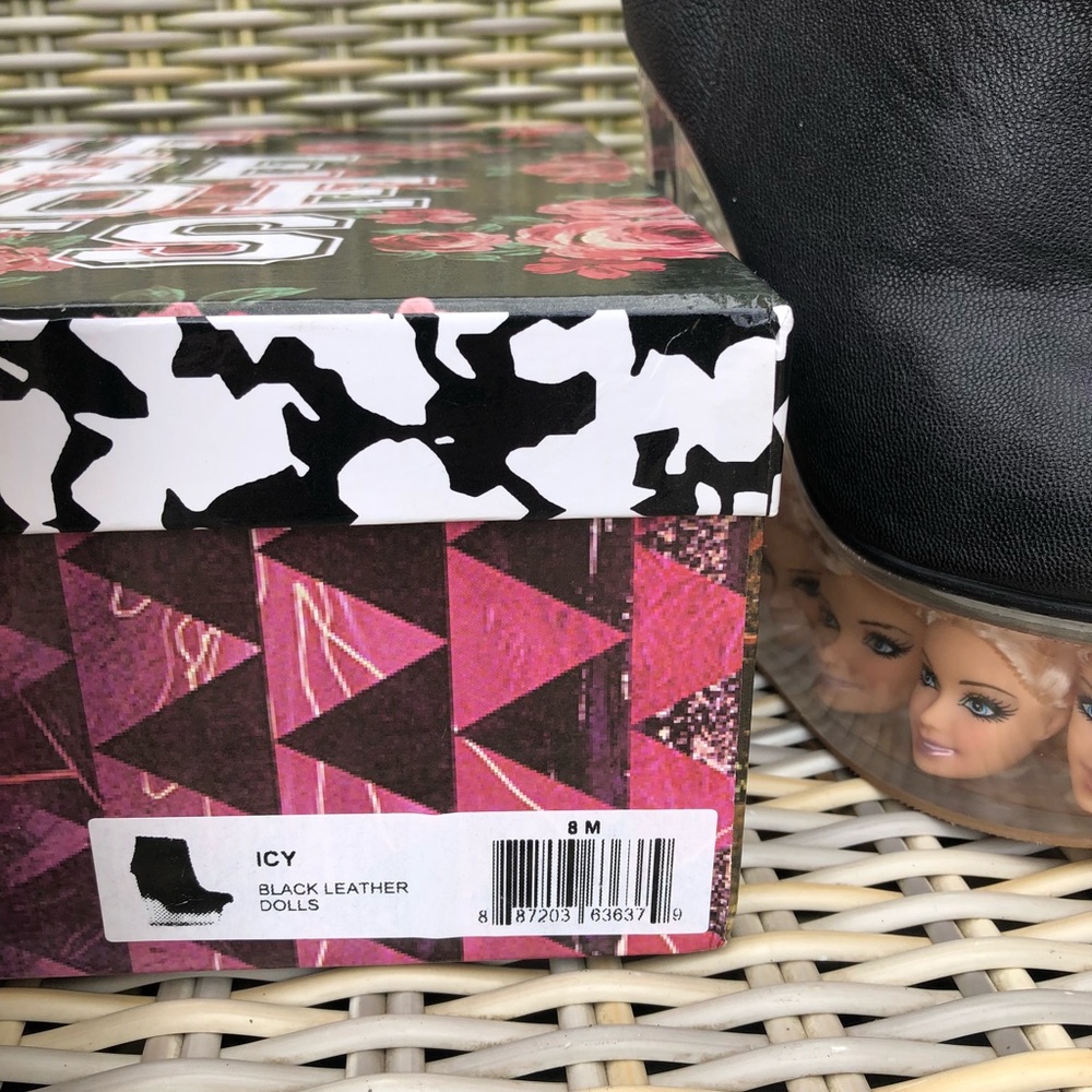 Jeffrey Campbell Icy Barbie Boots 8 Doll Head NEW - Picture 9 of 16